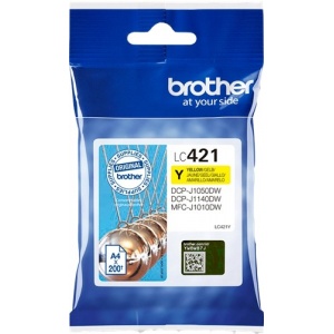 tedipro brother-lc421y-jaune-cartouche-d-encre-43873