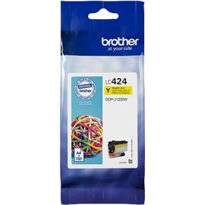 tedipro brother-lc424y-jaune-cartouche-d-encre-42509